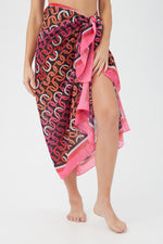 WOMEN'S ECHO PAREO SWIM COVER-UP in MULTI additional image 3