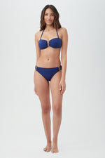 WOMEN'S DAINTREE JACQUARD BUCKLE HIPSTER SWIM BOTTOM in NAVY BLUE additional image 2