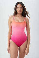WOMEN'S OPAL SCOOP NECK ONE PIECE SWIMSUIT in SUN additional image 4