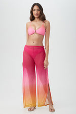 WOMEN'S OPAL LACE UP SWIM COVER-UP PANT in SUN additional image 2