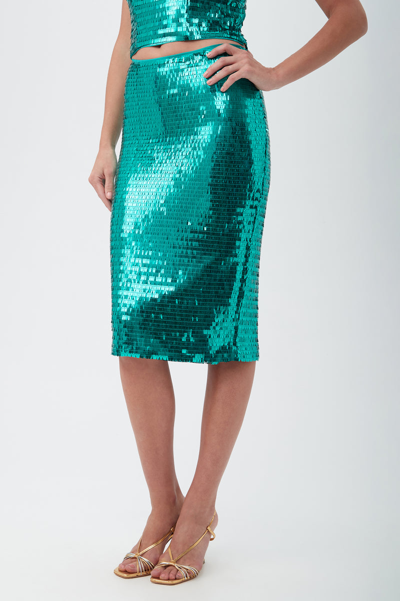 LYMAN SKIRT in PACIFIC GREEN additional image 3