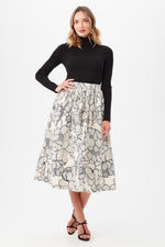 AURELIA SKIRT in SAVANNA SAND/BLACK additional image 6