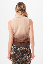 ONASSIS KNIT TOP in CAMEL/MUDCLOTH additional image 6