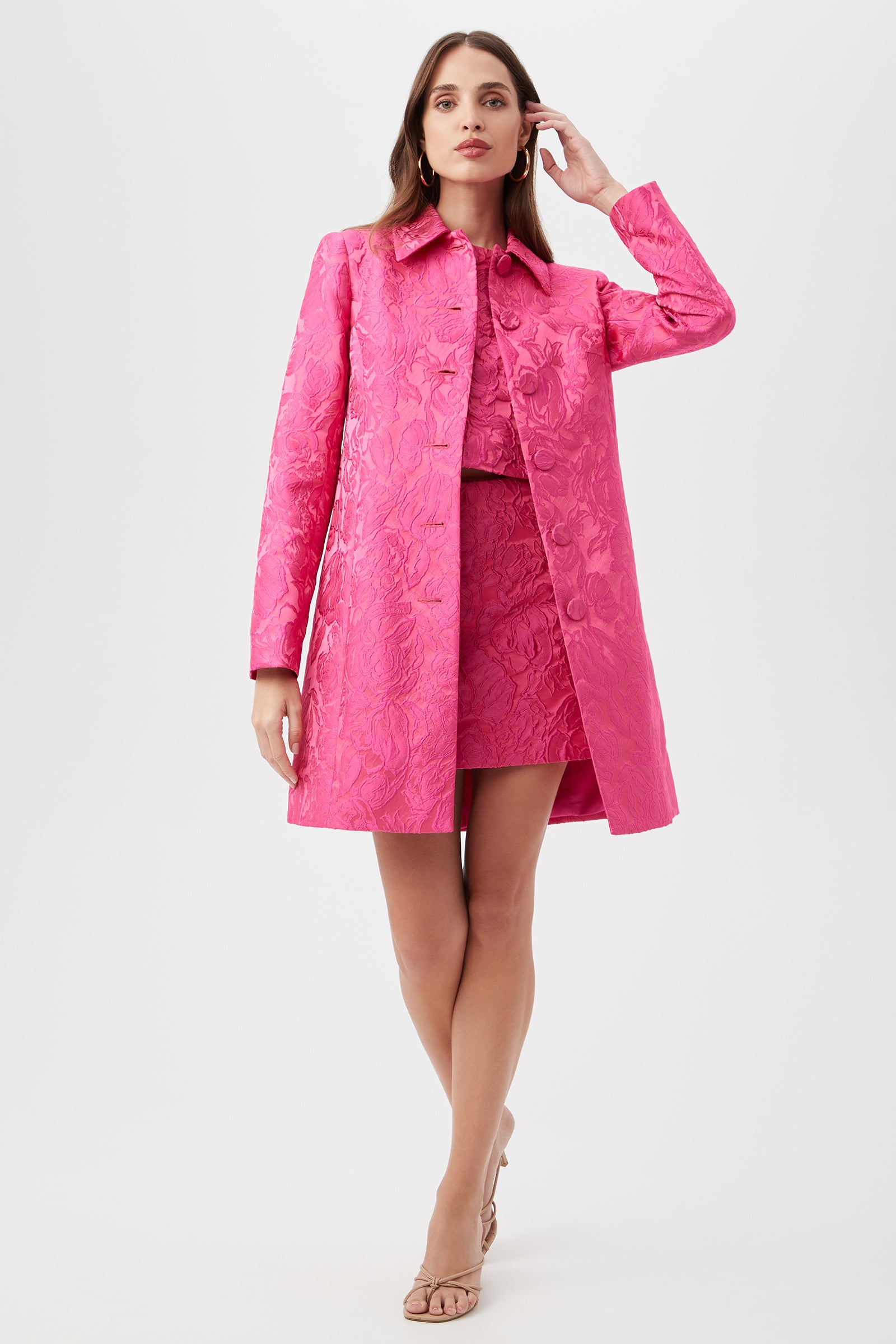 Asher Coat - Sweetheart Jacquard