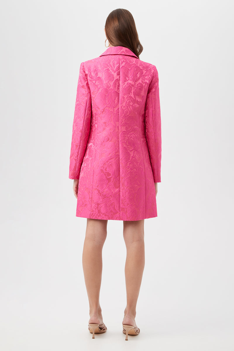 Asher Sweetheart Jacquard Coat in Asher Sweetheart Jacquard Coat additional image 2