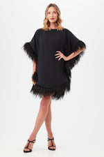 MINI NEENA CAFTAN DRESS in BLACK