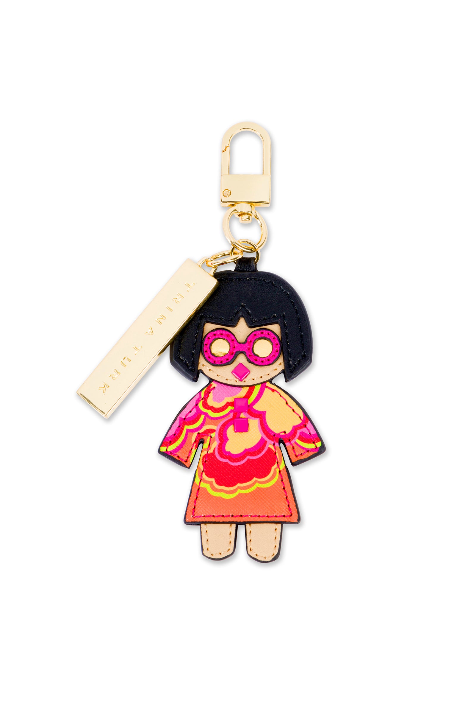 Troika California T1 Keychain with Flower Power Charms 