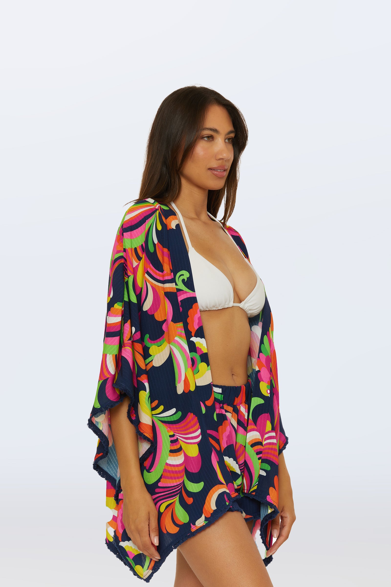 Kimono Swim Cover-Up - Palms Paradise