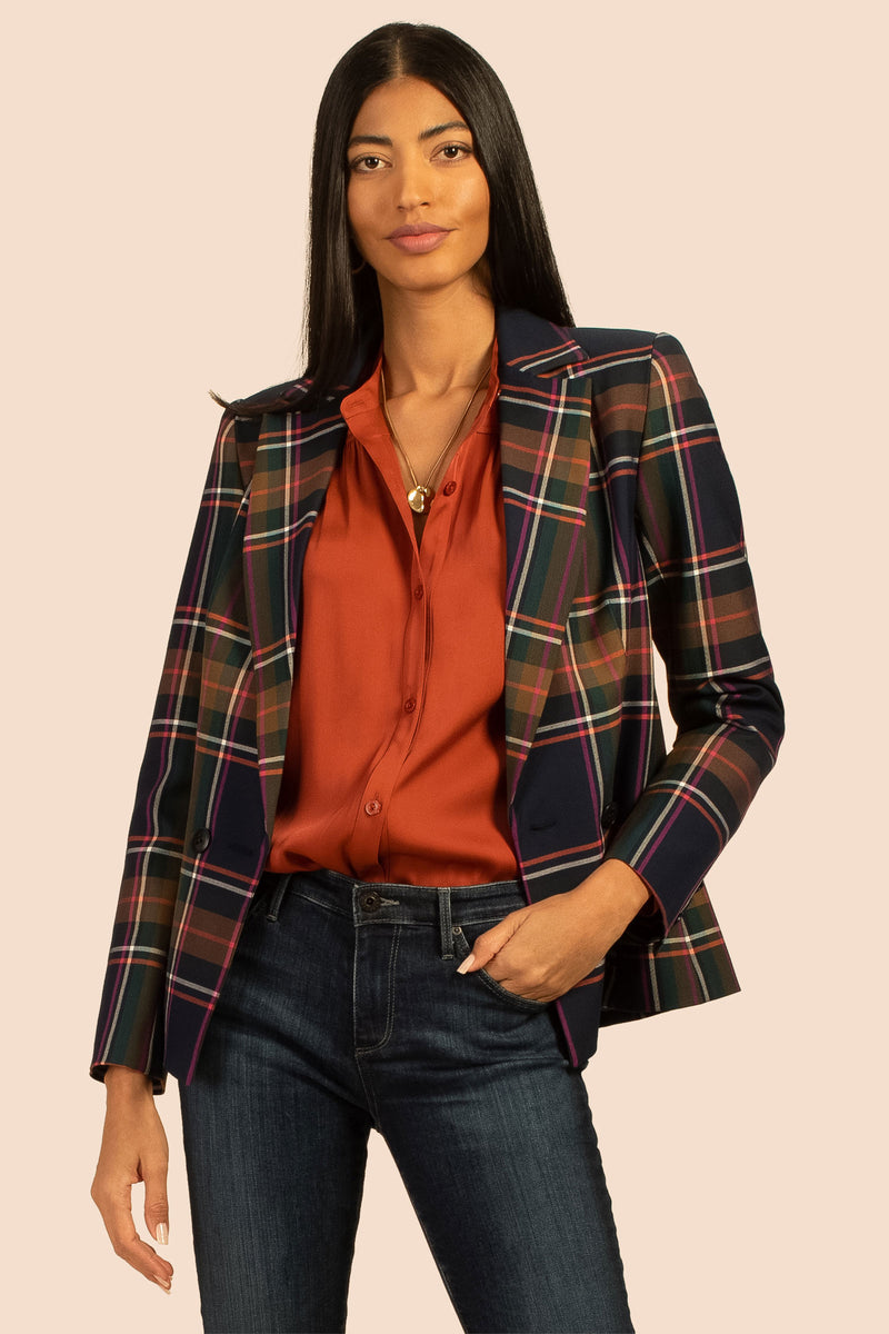 Women's Jackets | Ryka 2 Plaid Blazer | Trina Turk