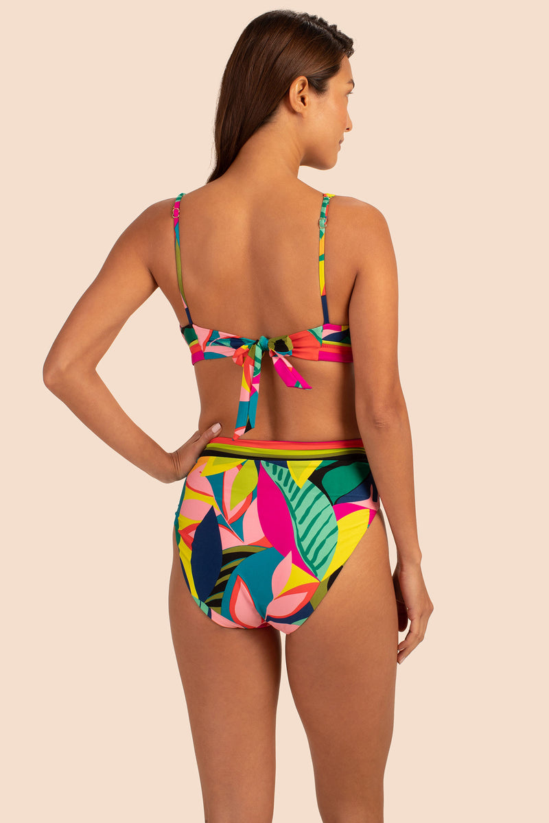 Trina Turk Sweet Stripe Midi Ring Halter Swimsuit Cover Up Dress L XL