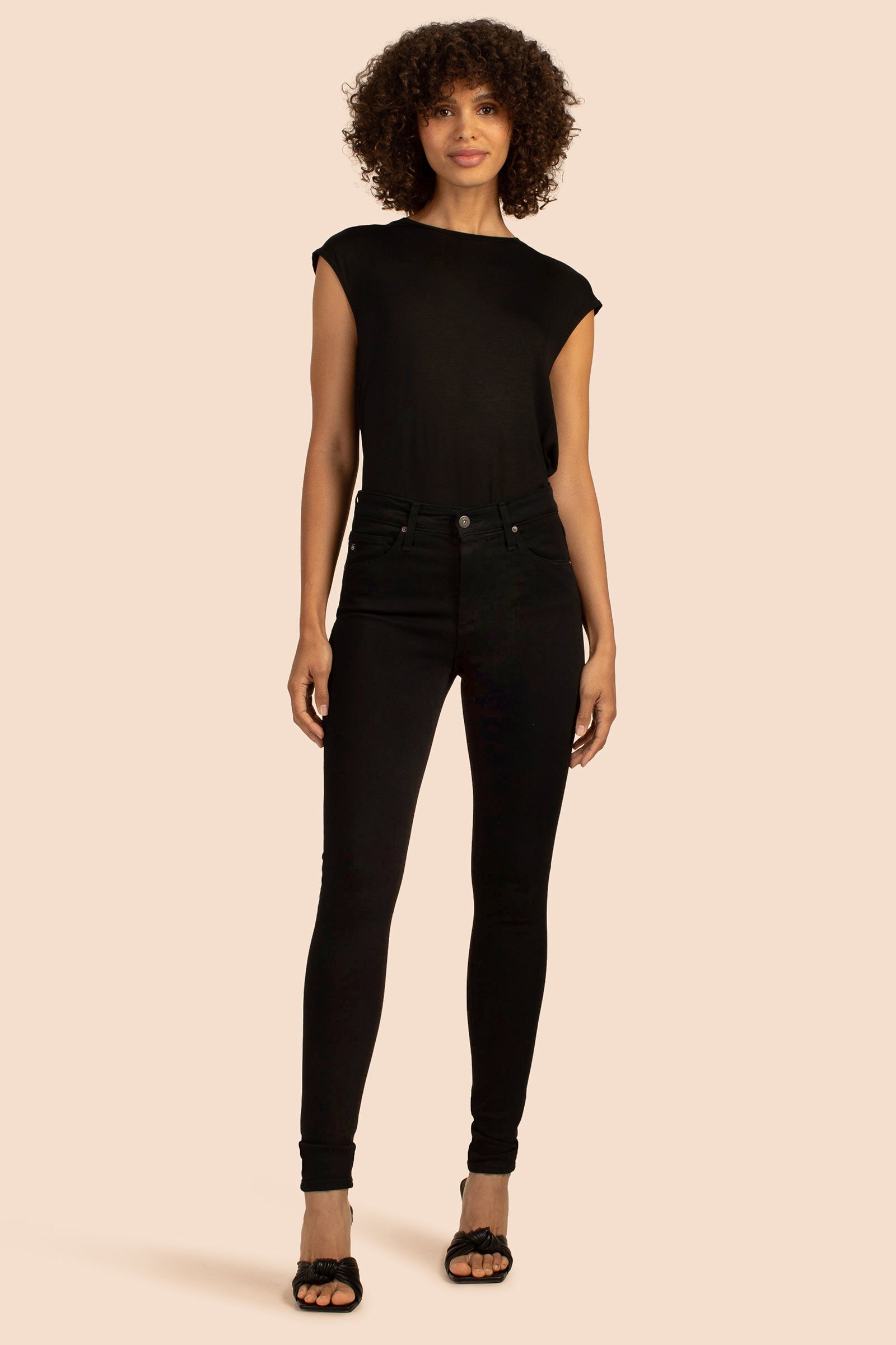 AG BLACK FARRAH SKINNY JEAN Trina Turk