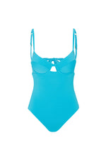 WOMEN'S RIPPLE RIB UNDERWIRE BRA ONE PIECE SWIMSUIT in ATMOSPHERE additional image 1