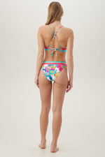 WOMEN'S FONTAINE REVERSIBLE BANDED HALTER SWIM TOP in MULTI additional image 5